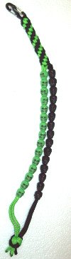 Skull Birdie Beads - Neon Green and Black Round Crown Sinnet