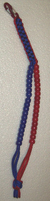 Pony Birdie Beads - Red and Blue Square Crown Sinnet - Click Image to Close