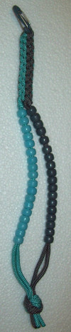 Pony Birdie Beads - Turquoise and Grey Square Crown Sinnet
