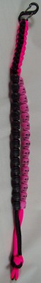 Skull Birdie Beads - Pink and Black Square Crown Sinnet - Click Image to Close