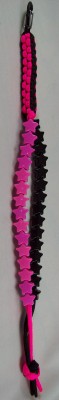 Star Birdie Beads - Pink and Black Square Crown Sinnet - Click Image to Close