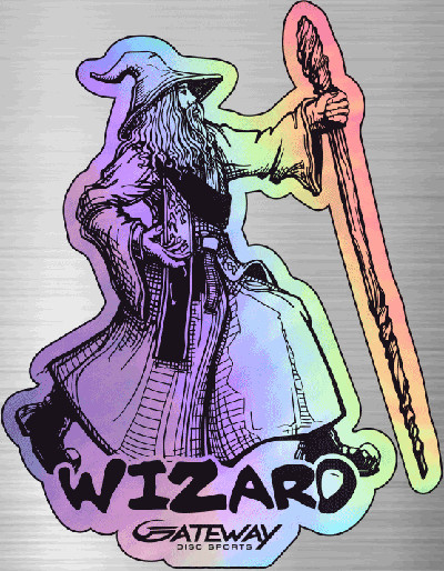 Gateway Wizard Holographic Sticker - Click Image to Close