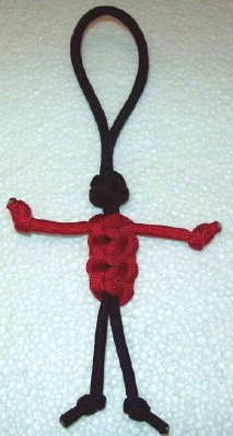 Bag Buddy Zipper Pull - Red and Black - Click Image to Close