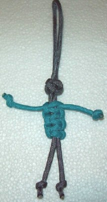 Bag Buddy Zipper Pull - Turquoise and Grey - Click Image to Close